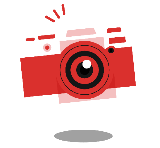 Desenho de uma câmera fotográfica